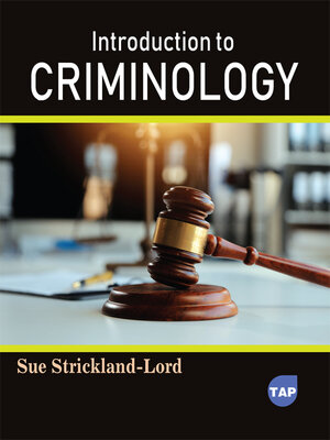 cover image of Introduction to Criminology